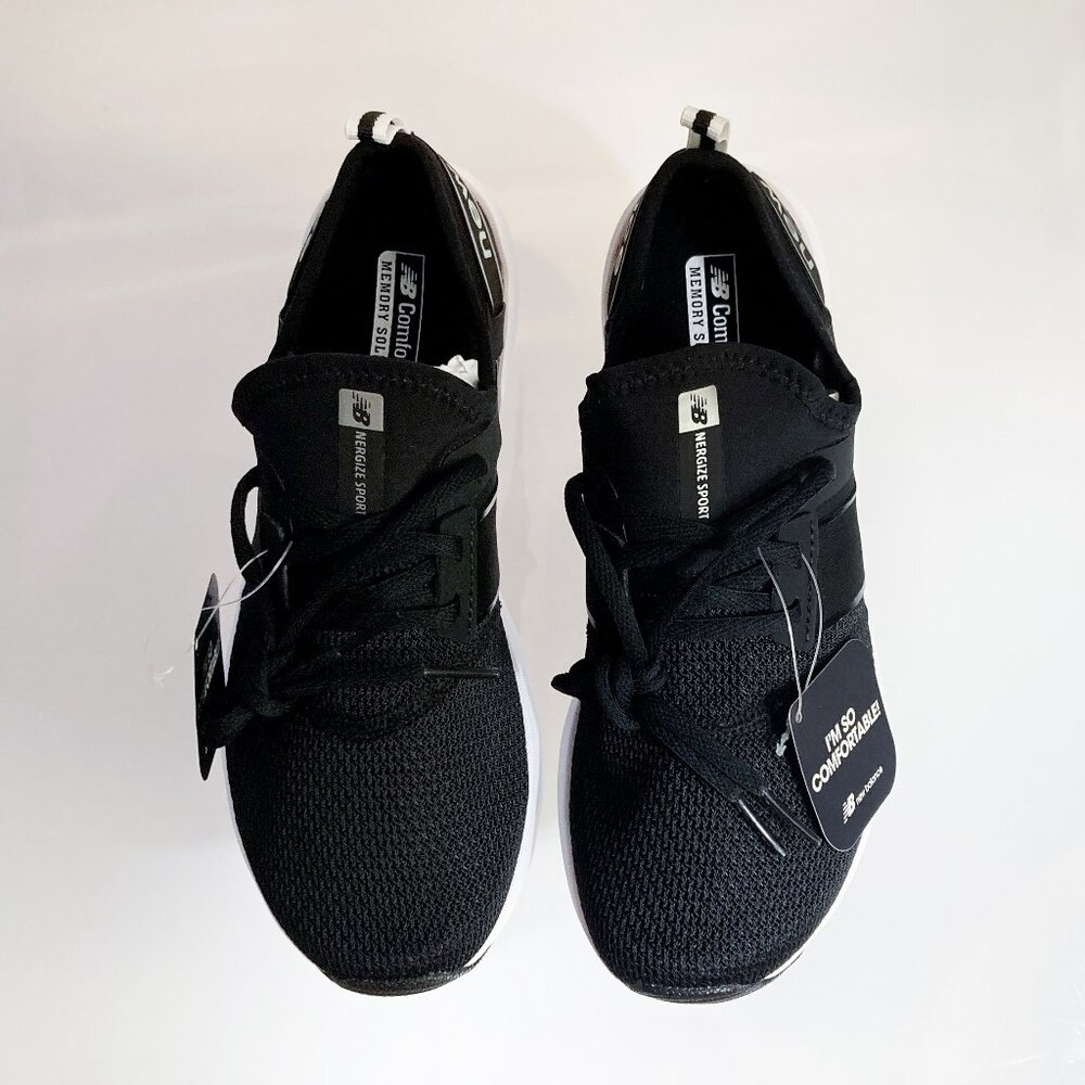 NWT! New Balance Womens 8B Black Running Shoes (FC Nergize Sport V1 WNRGSBM1)